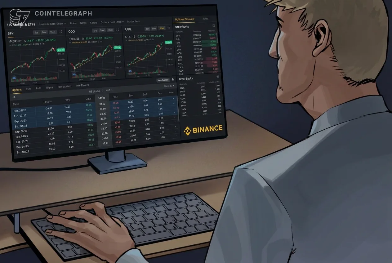 Binance Adds Options on 1,000 US Stocks and ETFs