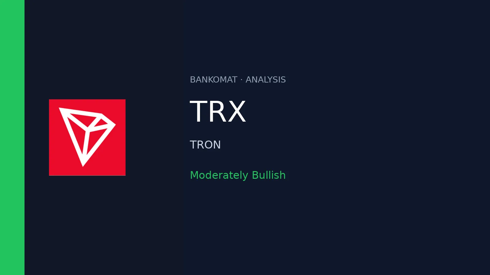 TRON (TRX) Price Analysis: Moderately Bullish Setup