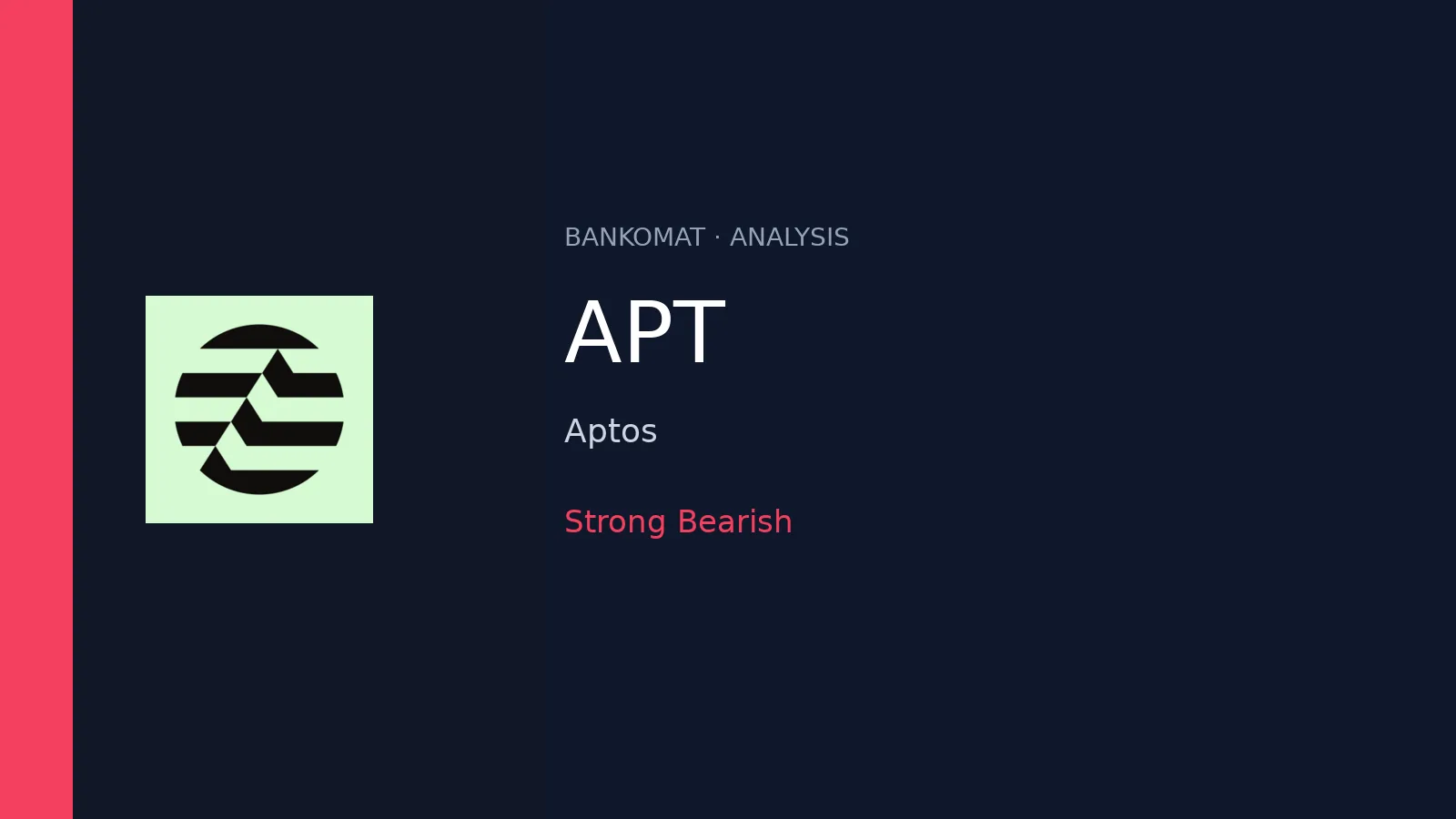 Aptos (APT) keeps a strongly bearish technical structure