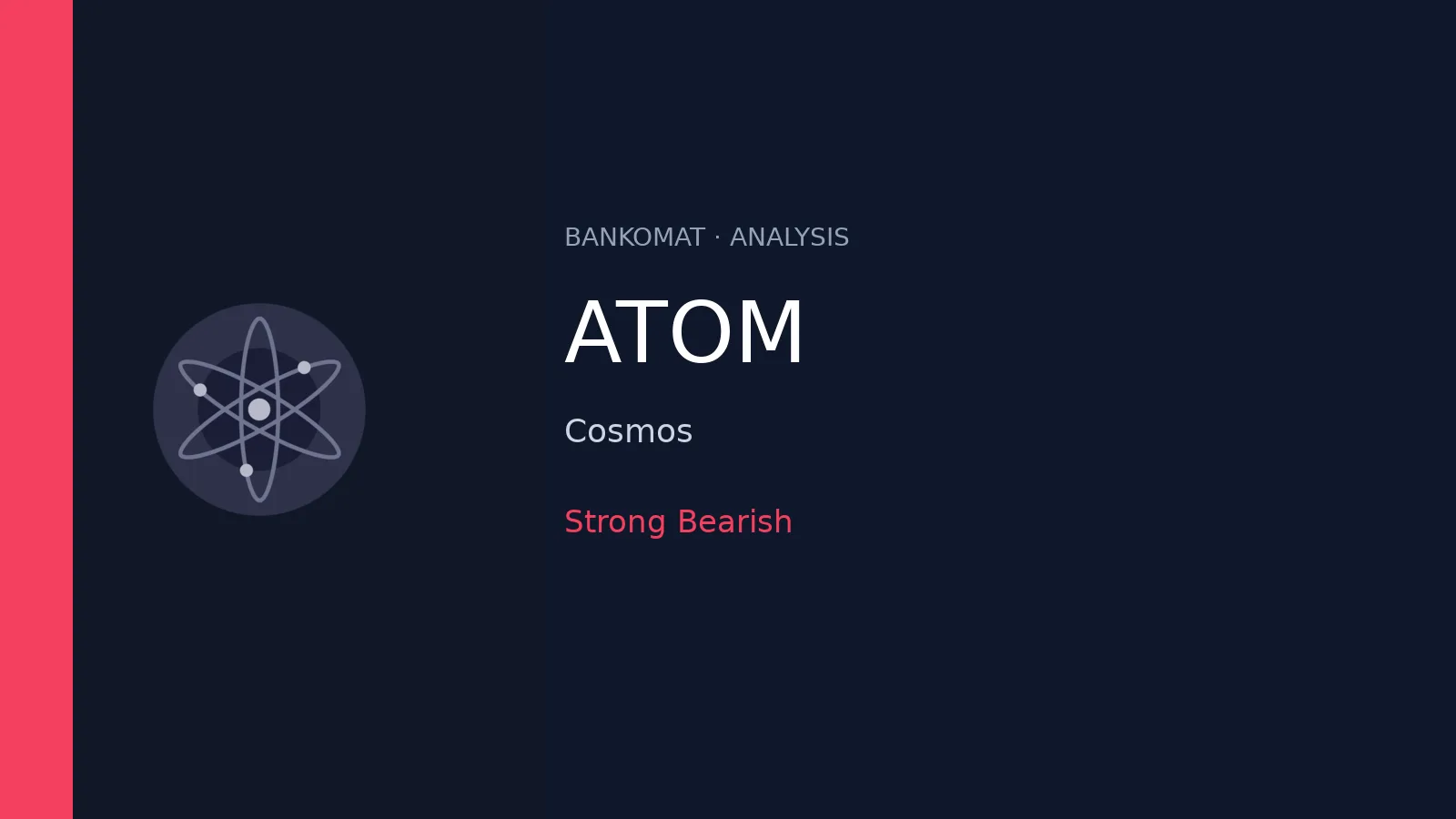 Cosmos (ATOM) price analysis: strong bearish backdrop near $1.59