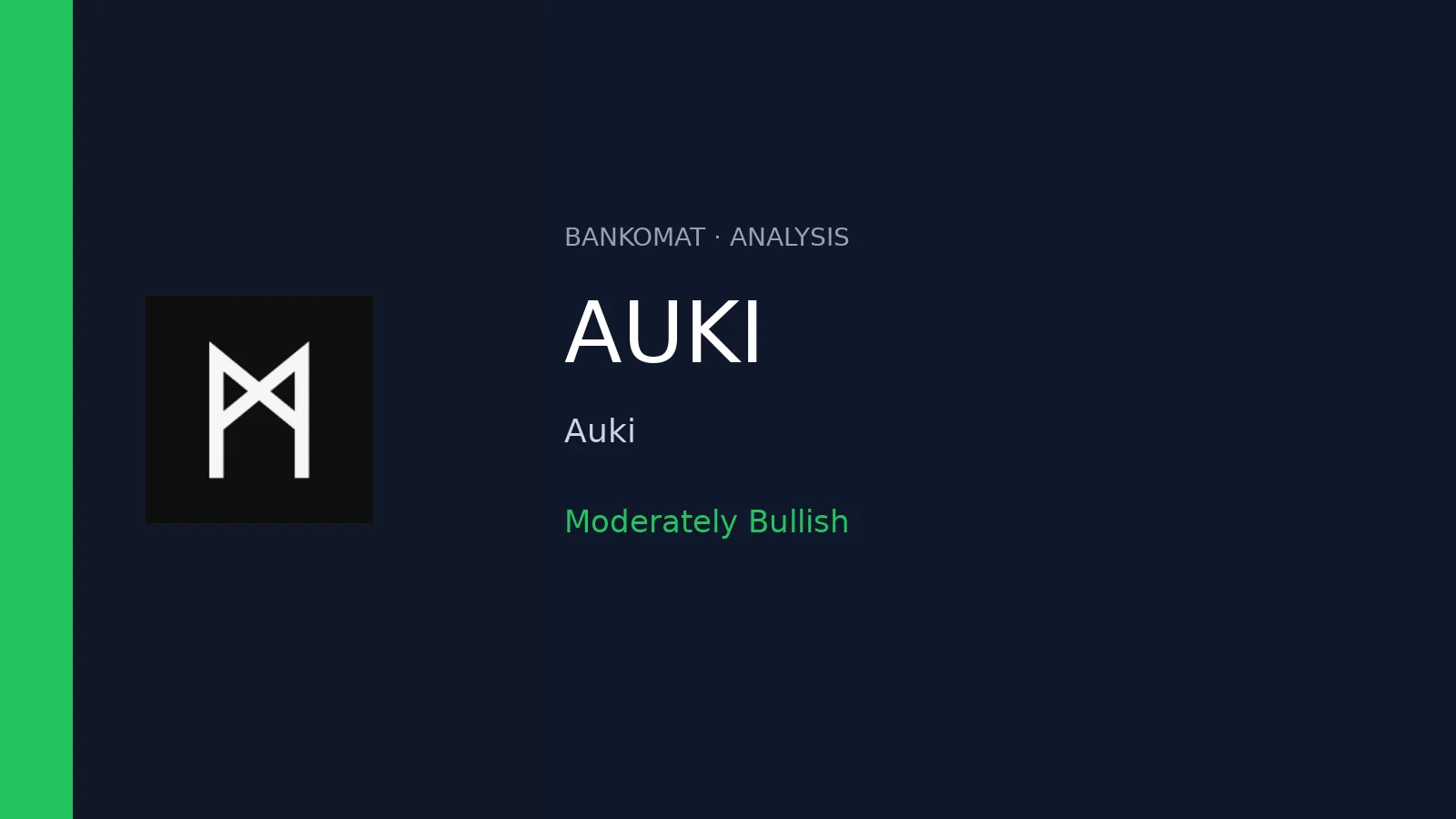 AUKI price holds a moderately bullish structure
