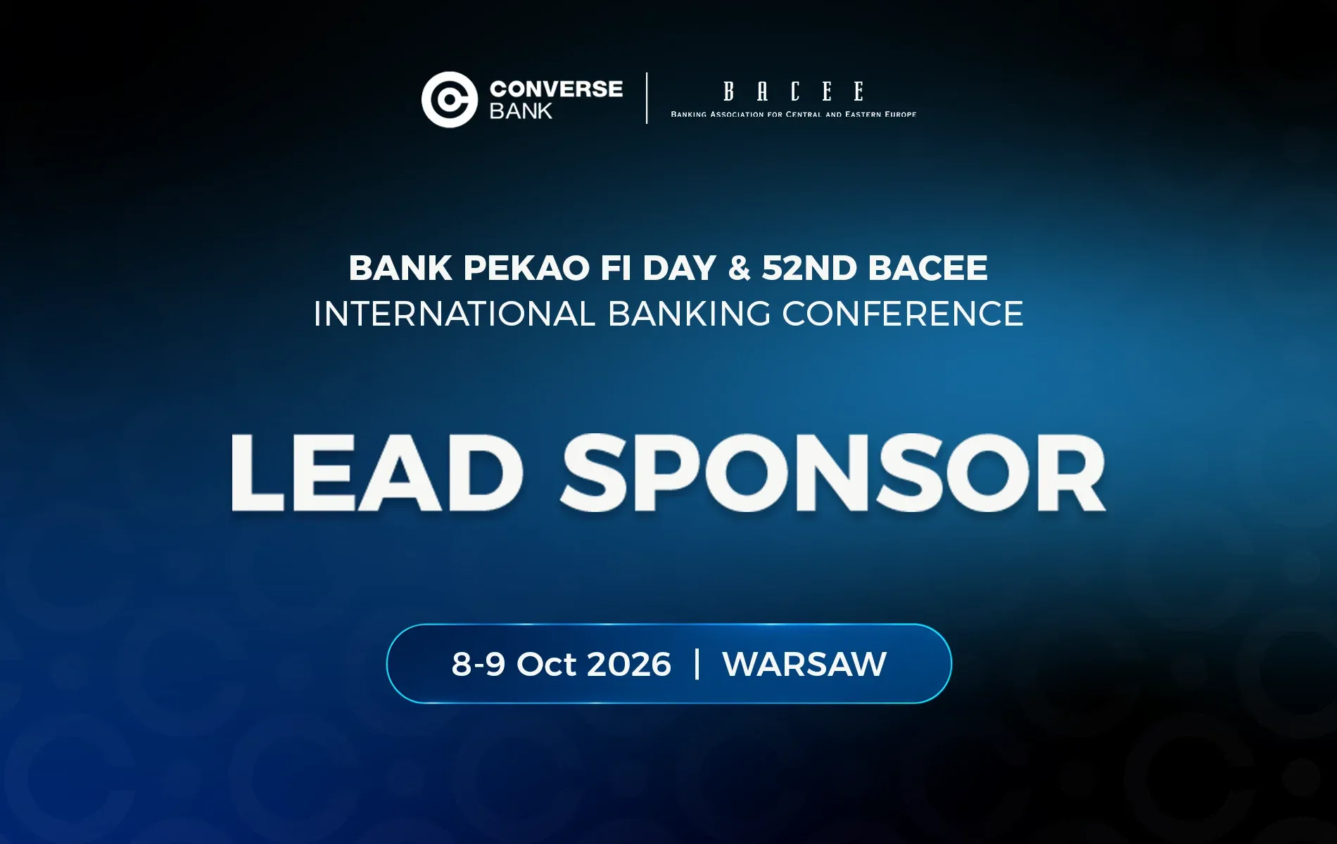 Converse Bank-ը գլխավոր հովանավոր է BACEE-ի միջազգային բանկային համաժողովի