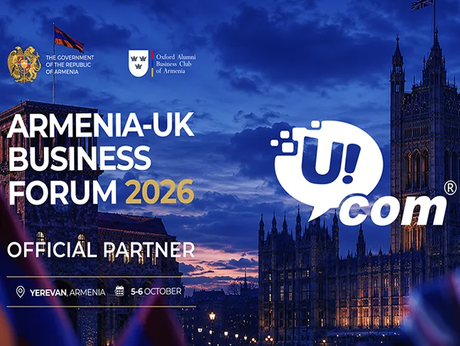 Ucom-ը՝ Հայաստան-Մեծ Բրիտանիա բիզնես ֆորում 2026-ի պաշտոնական գործընկեր