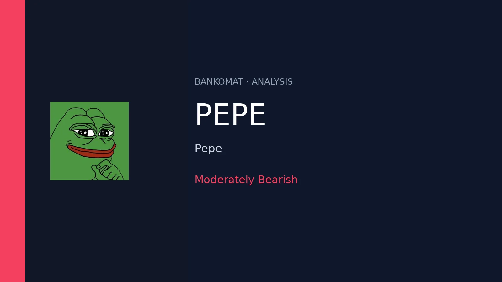 PEPE outlook: moderately bearish bias remains